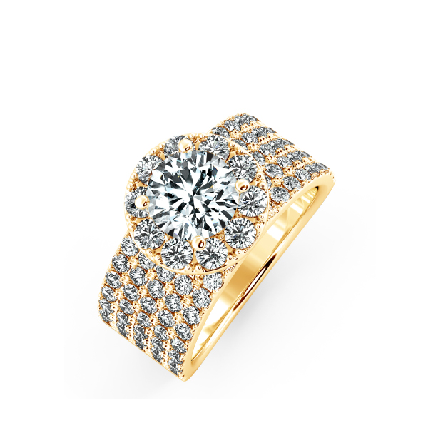 Nhẫn đính hôn Halo bản lớn NCH2013 3